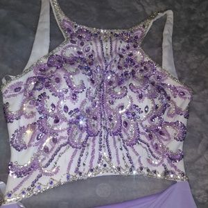 Purple Ava Presley Prom Dress